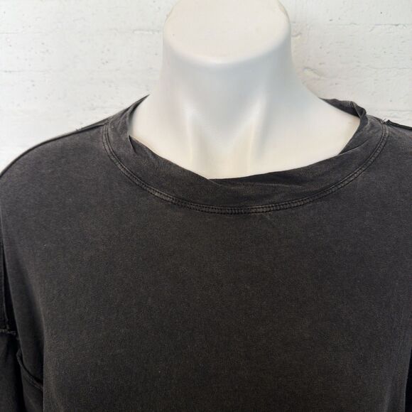 Free People Nellie Sequin Twofer Gray XS Boho Chic Grunge Edgy Urban Artsy Flowy - Picture 6 of 9